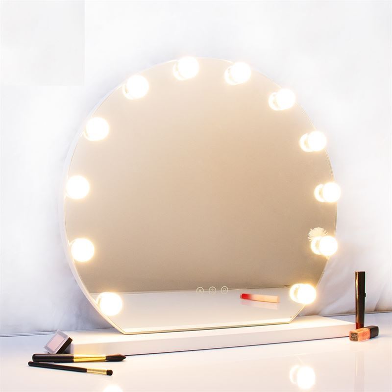 UNIQ London okruglo kozmetičko ogledalo sa 12 LED dioda i funkcijom dodira – bijelo