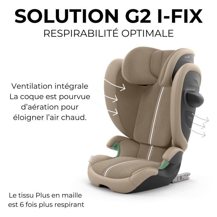 Silla de coche Cybex Gold Solution G2 I-FIX de 3 a 12 años - 15 a 50 kg - 100 a 150 cm Gris niebla | gris claro