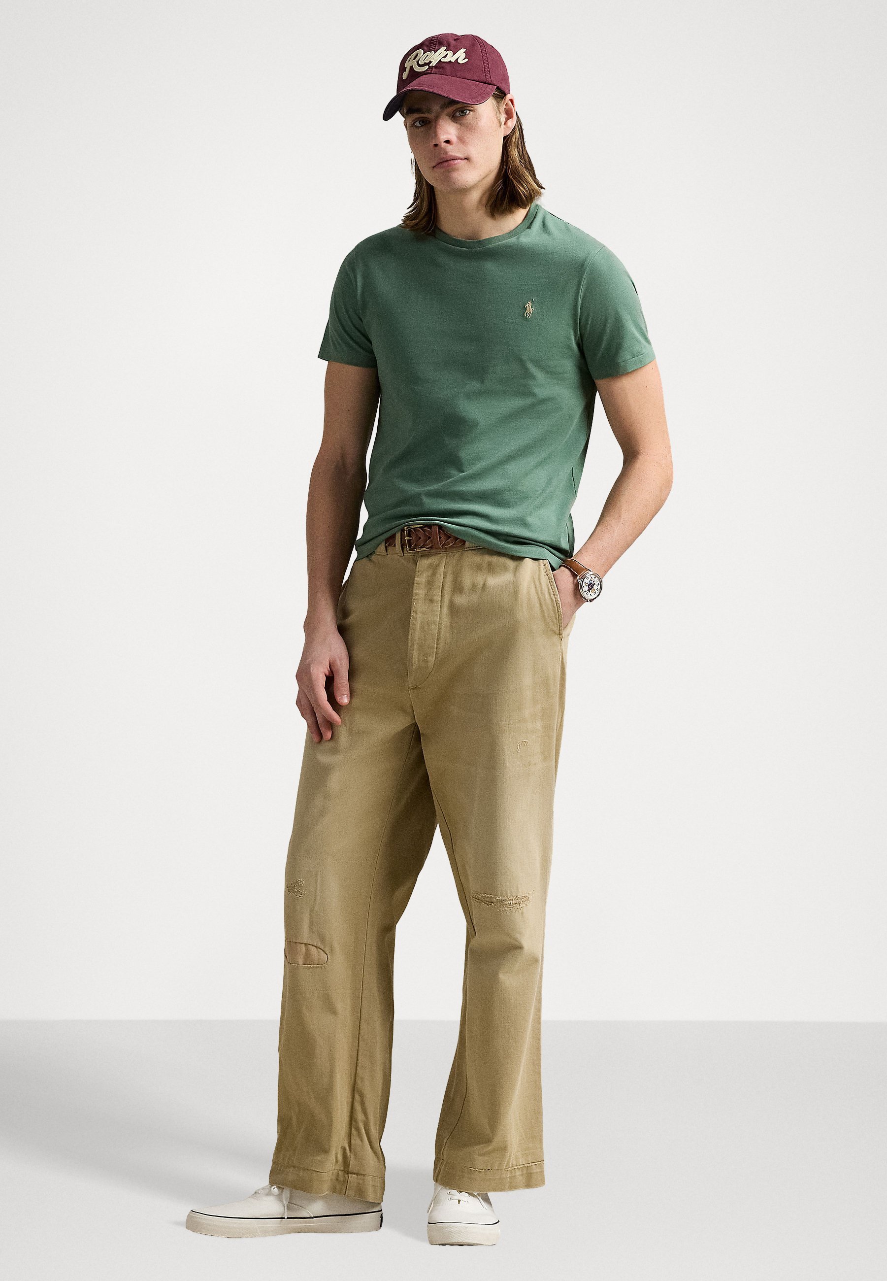 SLIM FIT JERSEY CREWNECK T-SHIRT - T-shirts med print - dark navyPolo Ralph Lauren