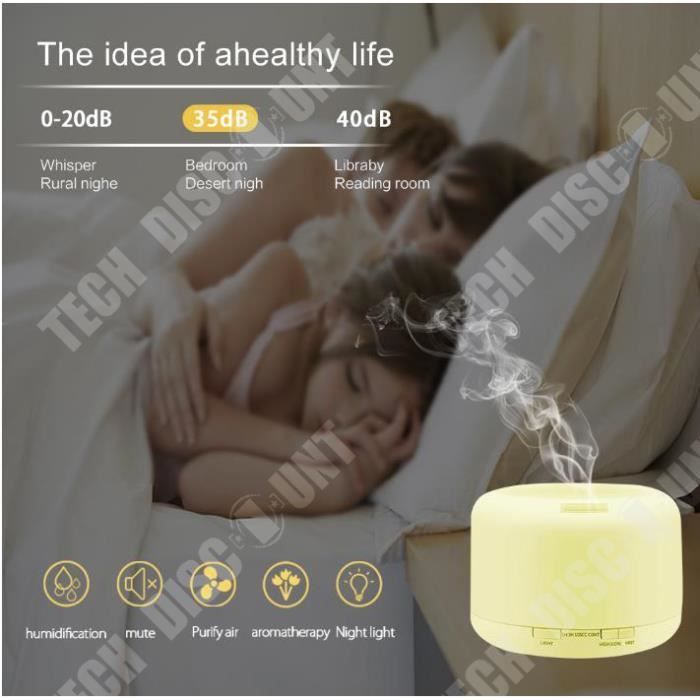 Humidificador - TD® - Modelo 118 - Aromaterapia - USB y CA - Área 21-30 m²