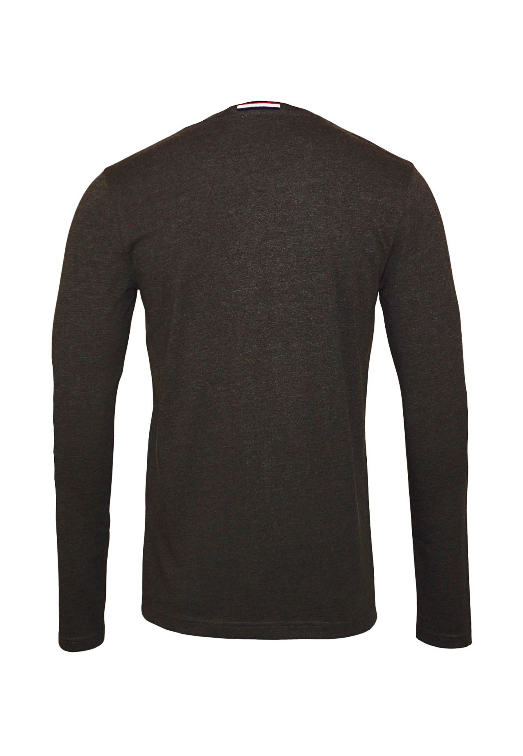 Polo americano Assn. LONGSLEEVE MIT RUNDHALSAUSSCHNITT R-NECK - Maglia a maniche lunghe - anthrazit