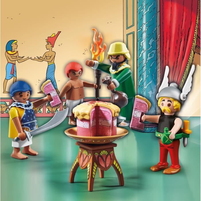 PLAYMOBIL 71269 Asterix, Amonbofis e la torta avvelenata, 24 pezzi, Età 5+