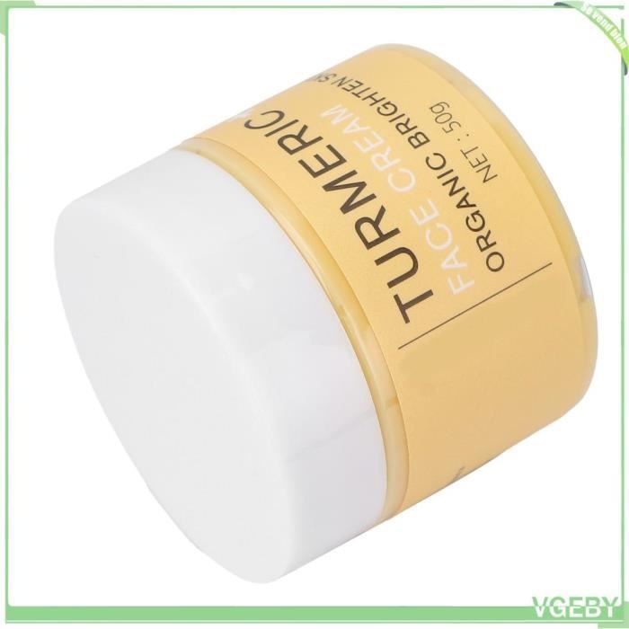 Crema facial de cúrcuma, iluminadora, hidratante, reparadora, 51 g