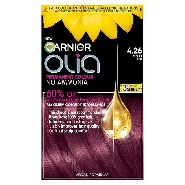 Permanentní barva na vlasy Garnier Olia Bold 4.26 růžovo-fialová