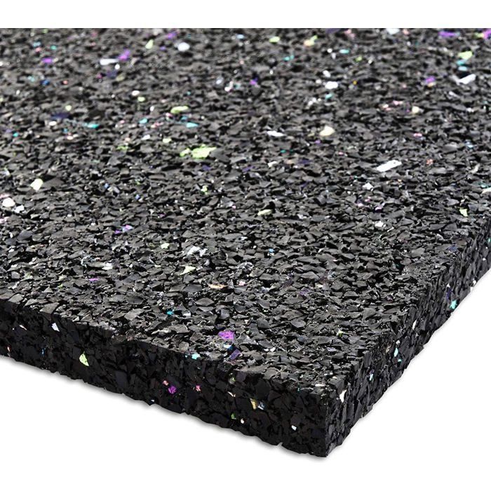 Alfombrilla antivibración de 60 x 60 cm y 2 cm de grosor, recortable, para lavadora y secadora.
