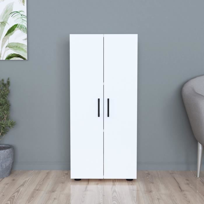 Armoire à 2 portes Åsnes 108 x 49 x 32 cm blanc