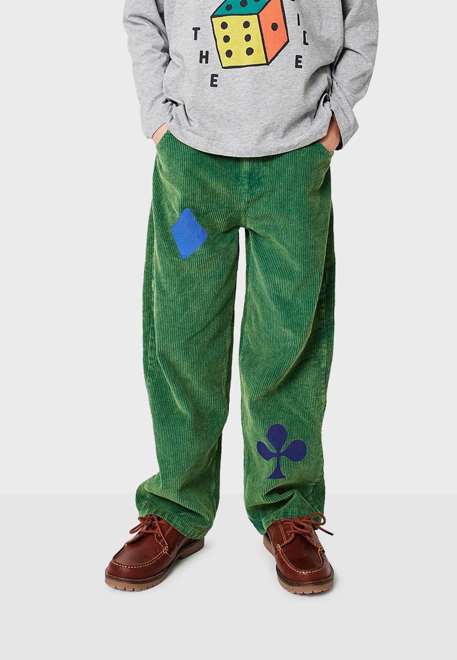 Bobo Choses JOKER UNISEX - Jean coupe décontractée - vert pin