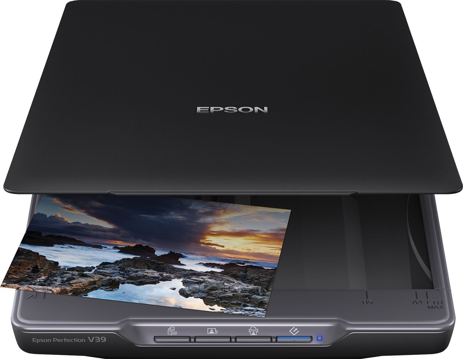 Scanner à plat EPSON Perfection V39II A4 - Noir - 4800 ppp - USB 2.0