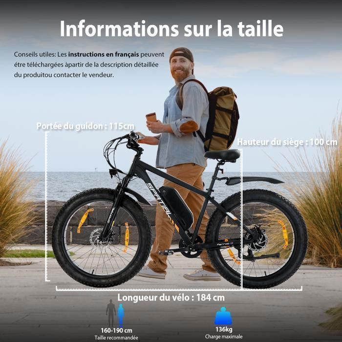 SPATIAL Vélo électrique 26