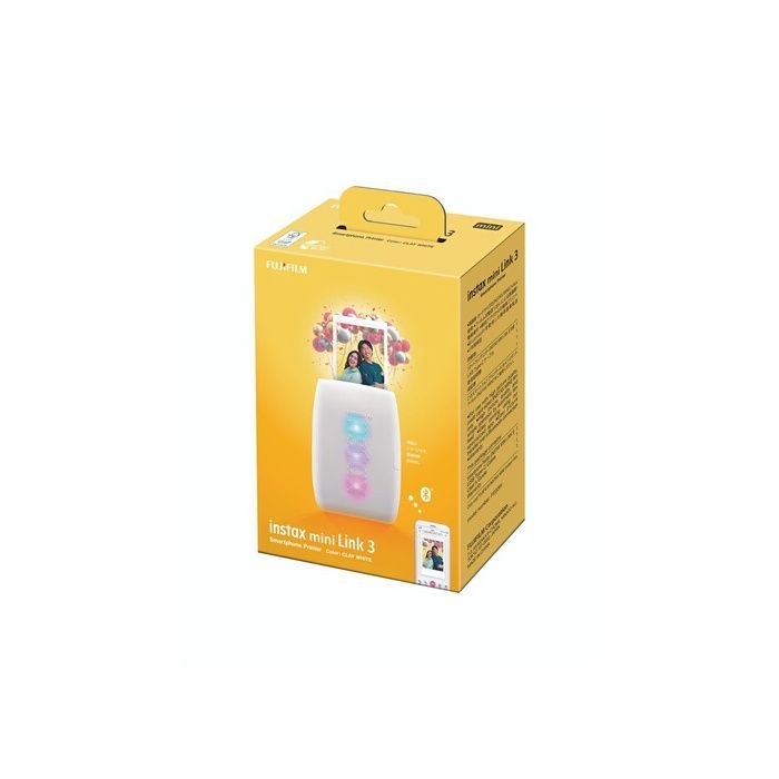 Stampante fotografica Fujifilm INSTAX MINI LINK III, colore bianco argilla