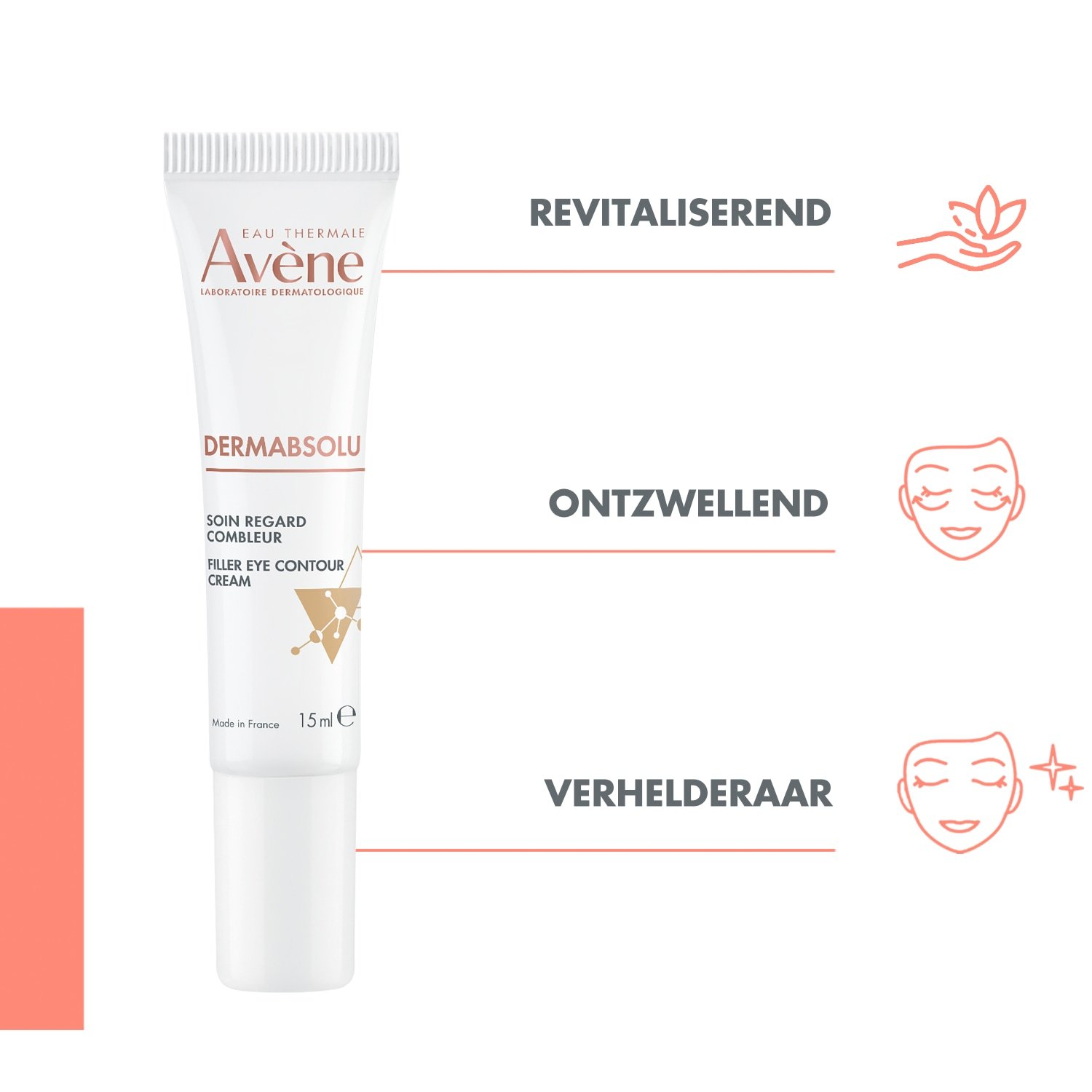 Avène DermAbsolu Filler očný krém na kontúry očí - 15 ml