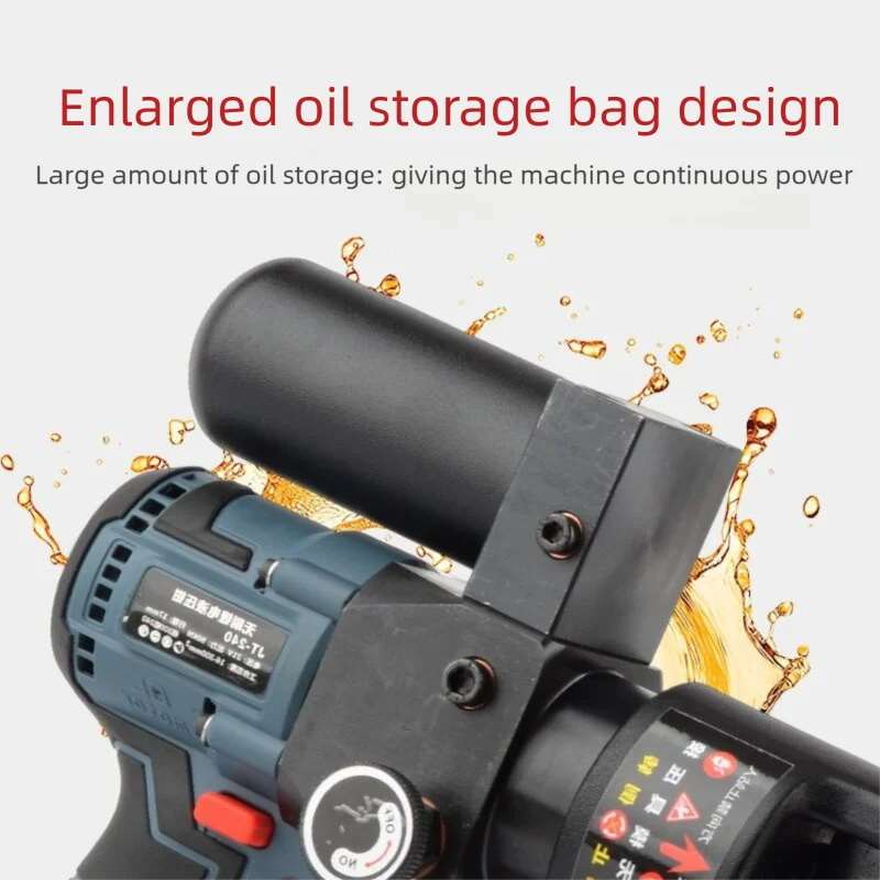 SL240 10-240mm Electric Hydraulic Wire Clamp Copper Nose Brushless Motor Rechargeable Terminal Crimping Tool for Electricians