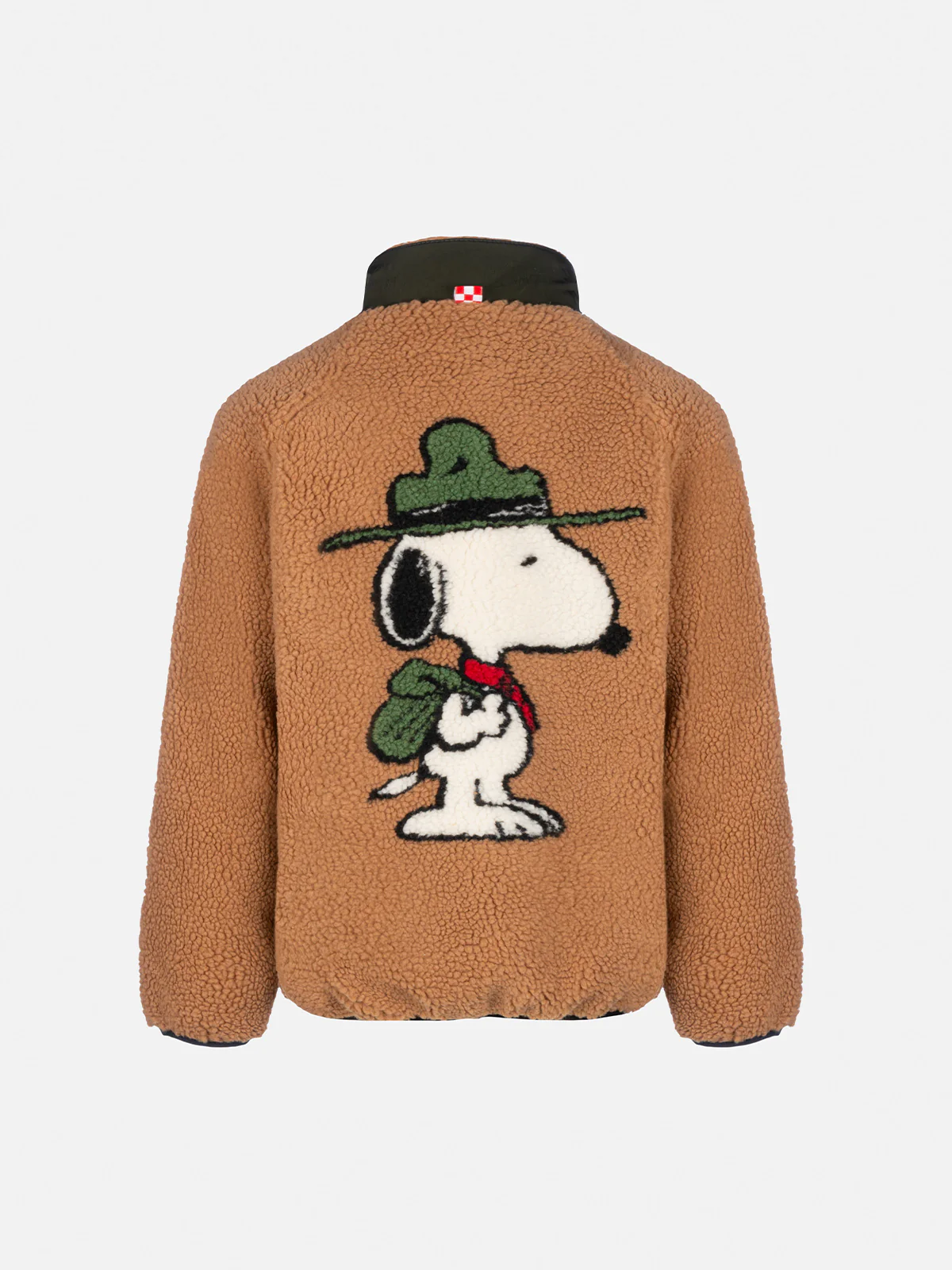 Giacca beige sherpa da bambino Keystone con stampa Snoopy | EDIZIONE S