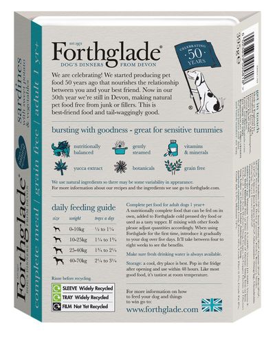 Forthglade Complete Meal Viljaton aikuisille koirille - Kala-astia