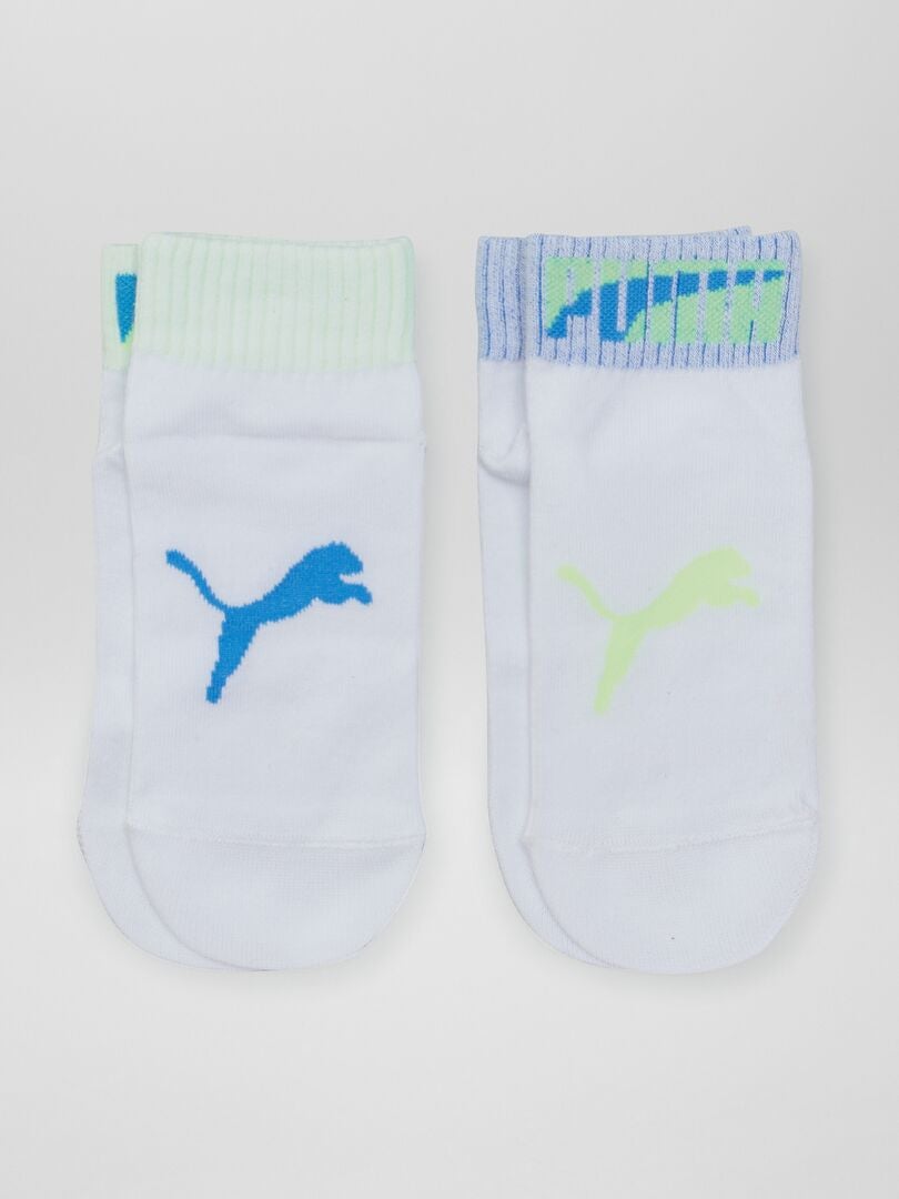 Juego de 2 pares de calcetines 'Puma' - BLANCOS