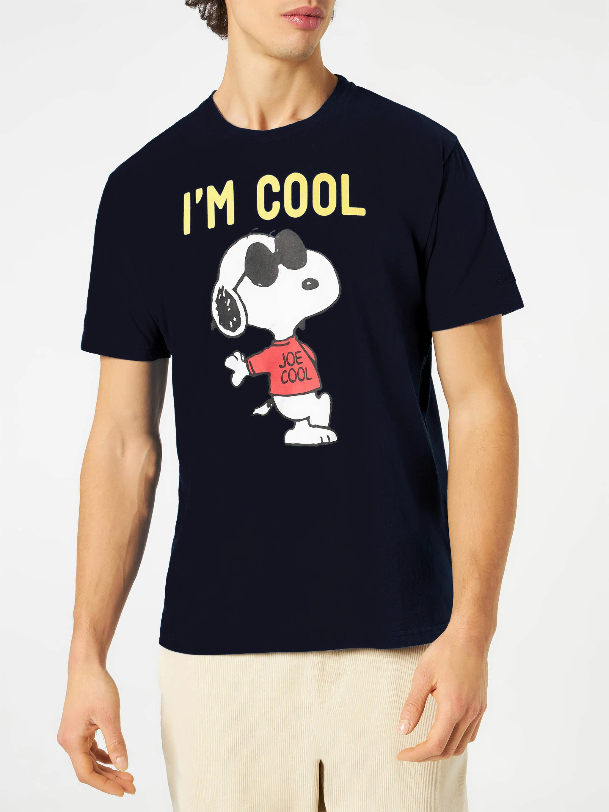 Snoopy T-shirt voor heren met de tekst 