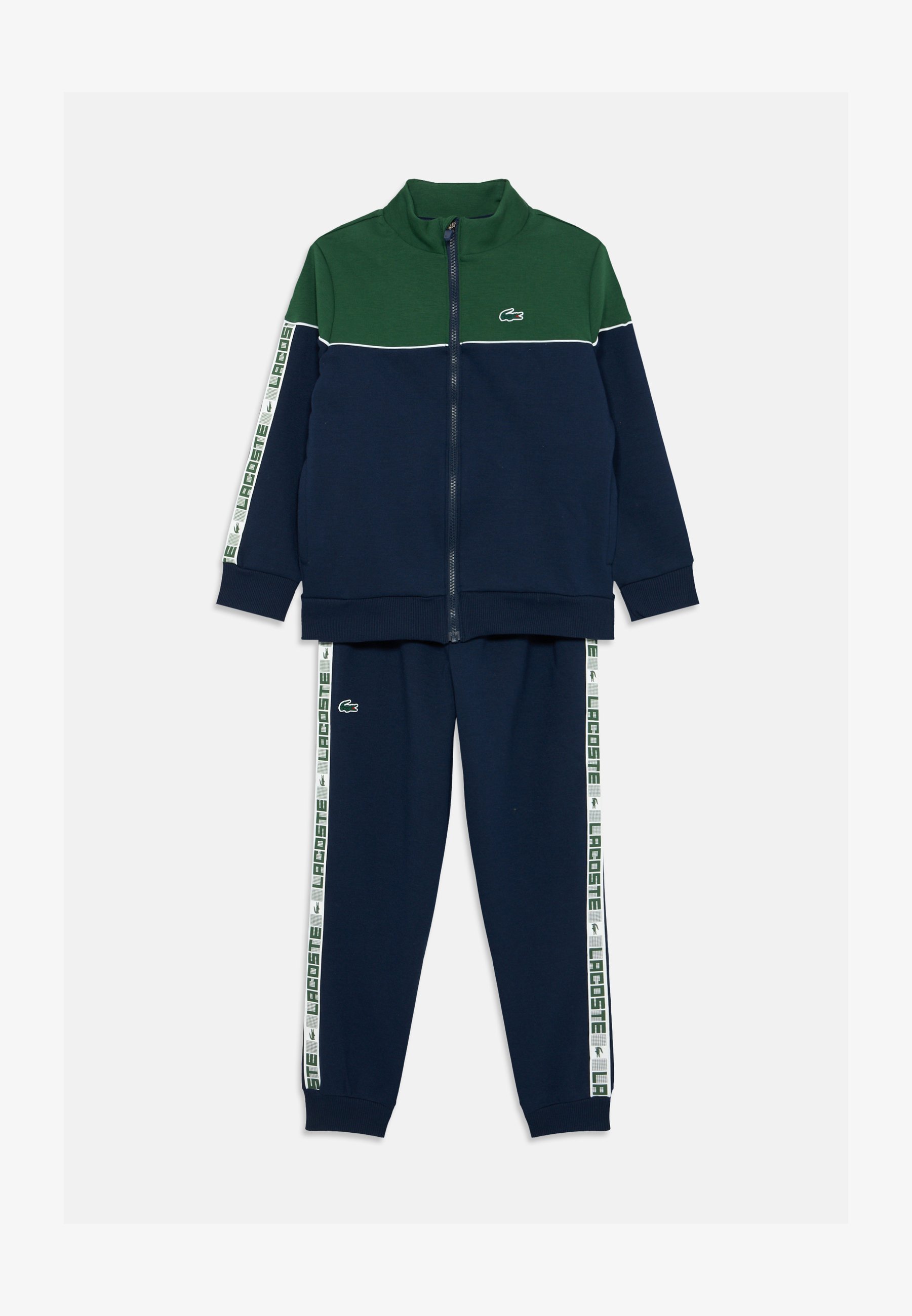 Lacoste GRID TAPED TRACK PANT SET - Dres - morski