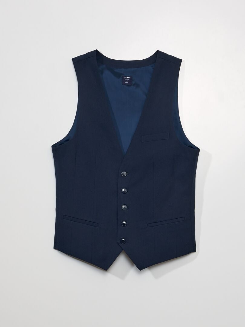 Chaleco estilo camarero - azul