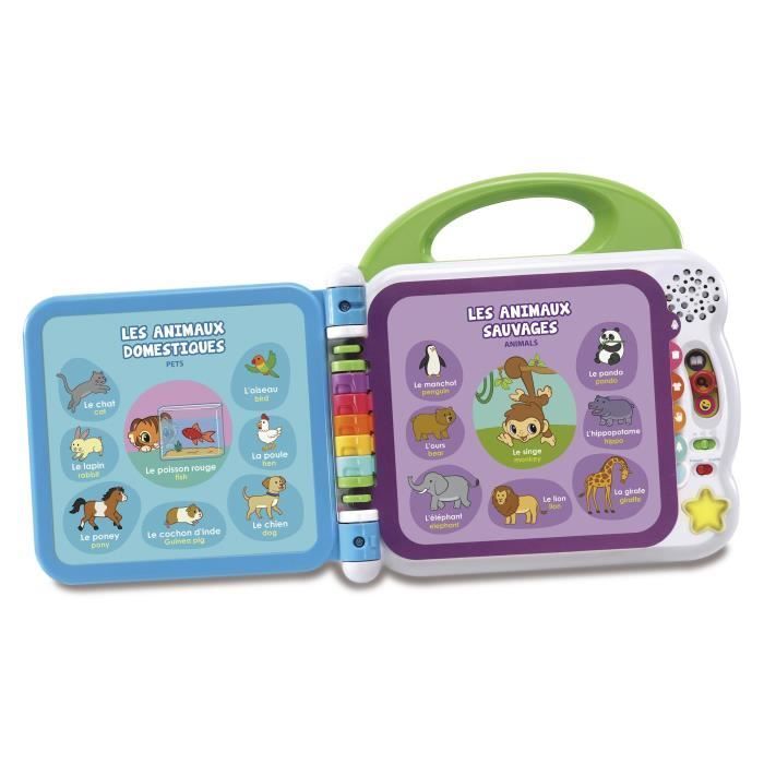 Interactief boek - VTECH - Mijn tweetalige prentenboek - 100 woorden - Baby - 3 spelmodi
