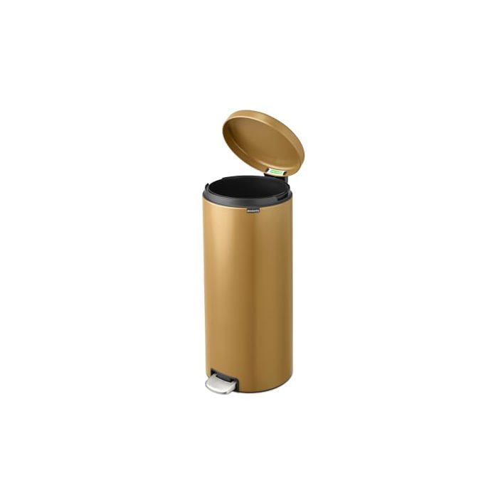 Papelera con pedal - Brabantia - NewIcon - 30L - Cierre suave - Dorado cálido