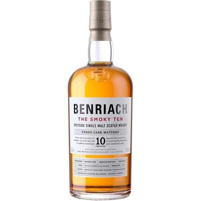 Benriach - 10 años - The Smoky Ten - Whisky escocés de malta única - 46,0% Vol. - 70 cl