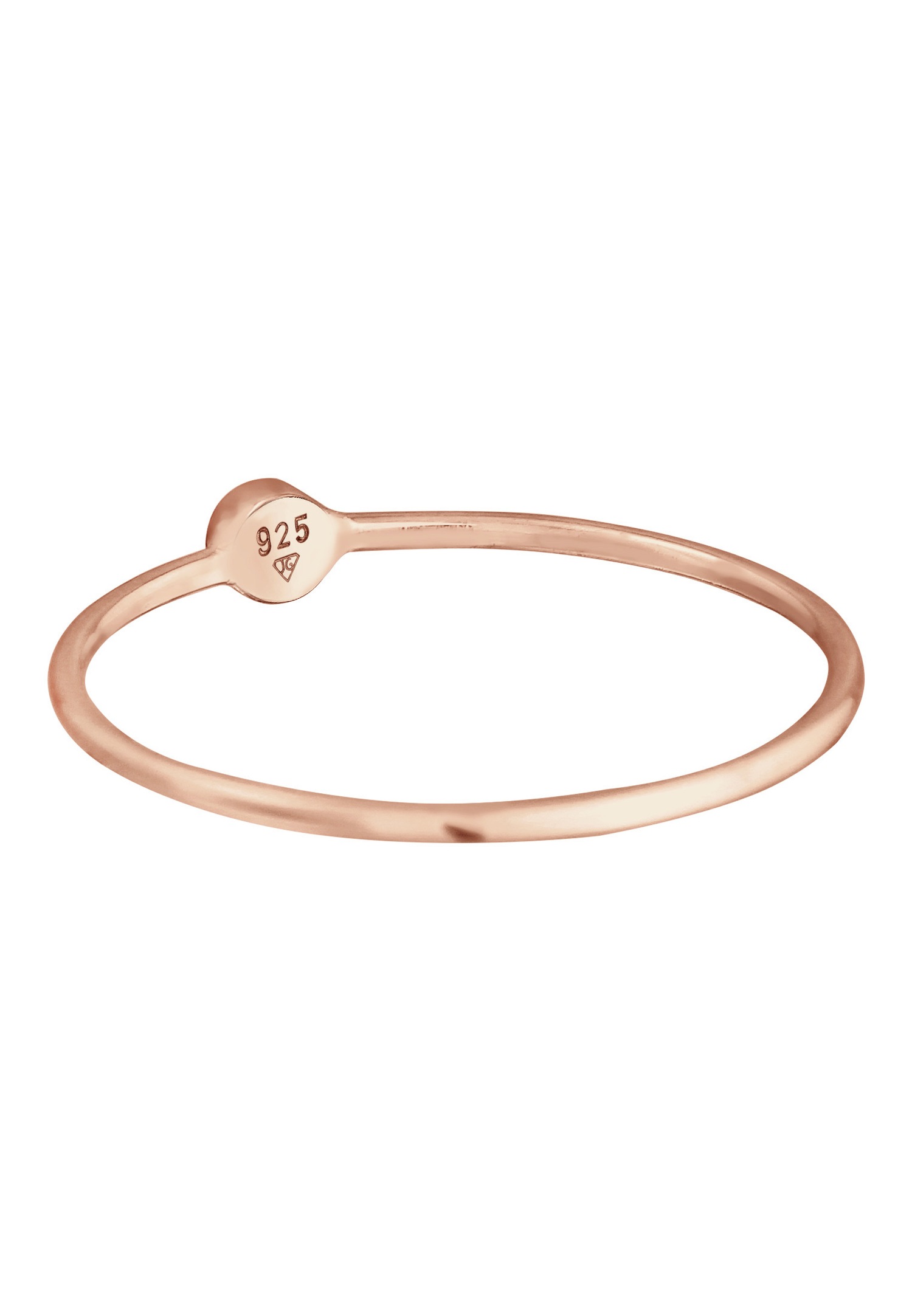 Elli Femmes Empilage Minimaliste Filigrane avec Cristal en Argent Sterling 925