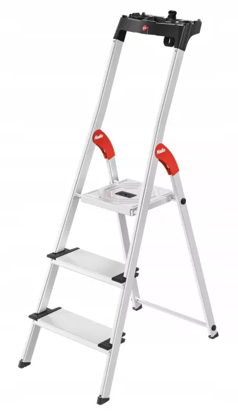Drabina aluminiowa 3 stopniowa HAILO L80 ComfortLine (wys. rob. 2,63m)