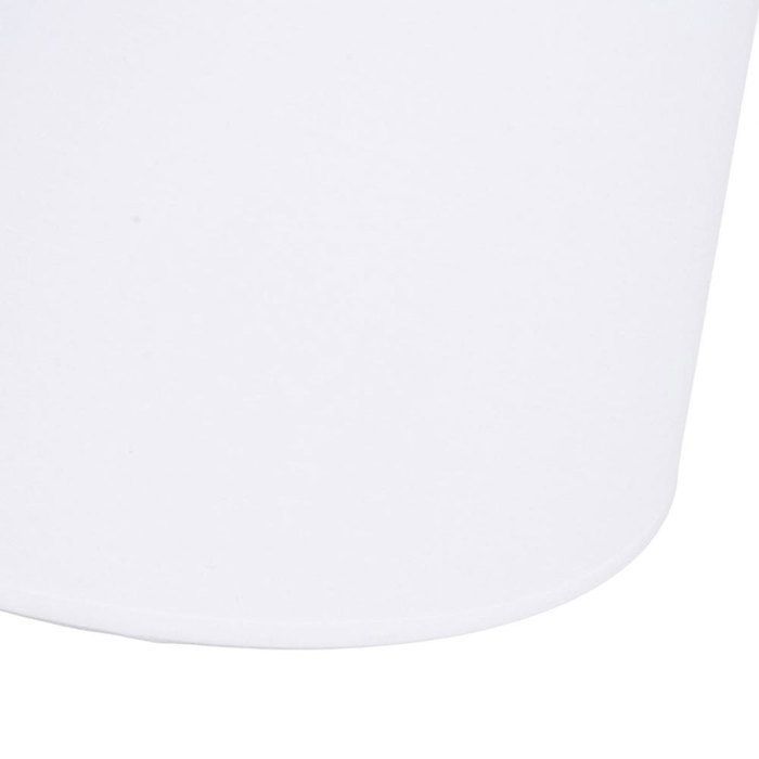Pantalla de lámpara cilíndrica blanca, 24 cm de altura.