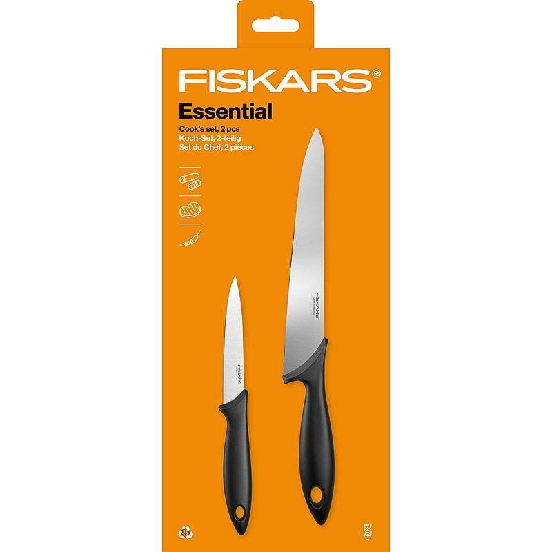 Juego de cuchillos Fiskars de 2 piezas Fiskars Essential