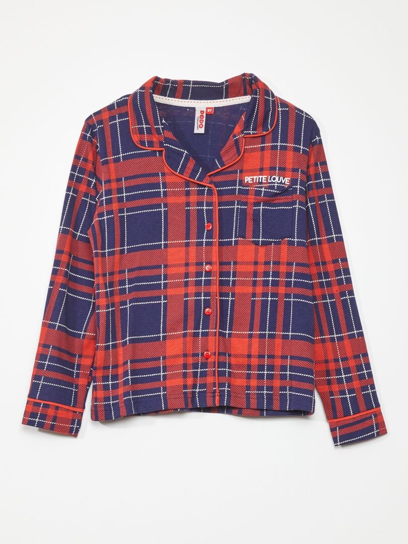 Katoenen pyjamaset - 2-delig - ROOD