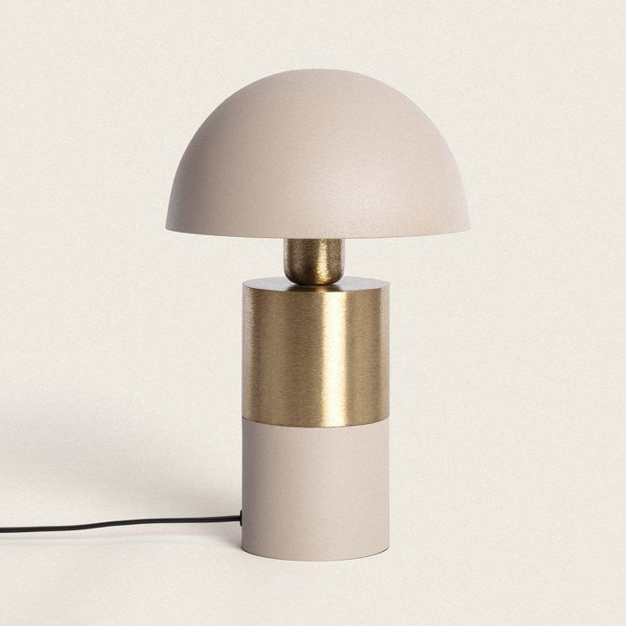 Lampe à Poser Métal Tanev Lis Beige