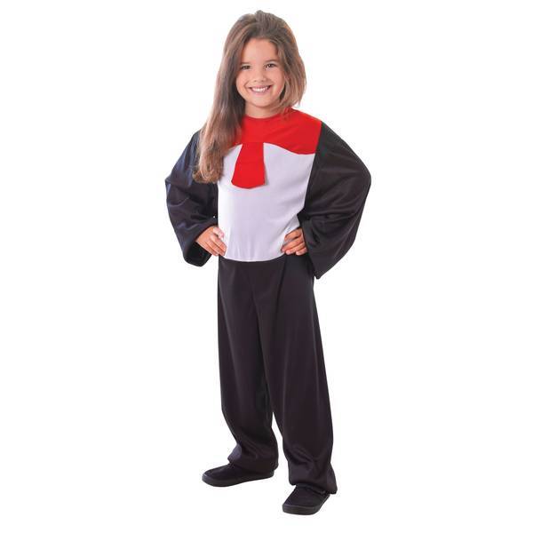 Bristol Novelty Kinder-Katzenkostüm mit roter Schleife (L)
