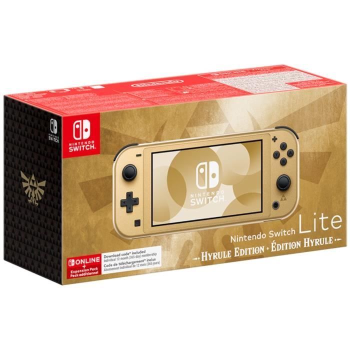 Nintendo Switch Lite handheld console • Hyrule Limited Edition + 12-month NSO subscription with Additional Pack (Code)