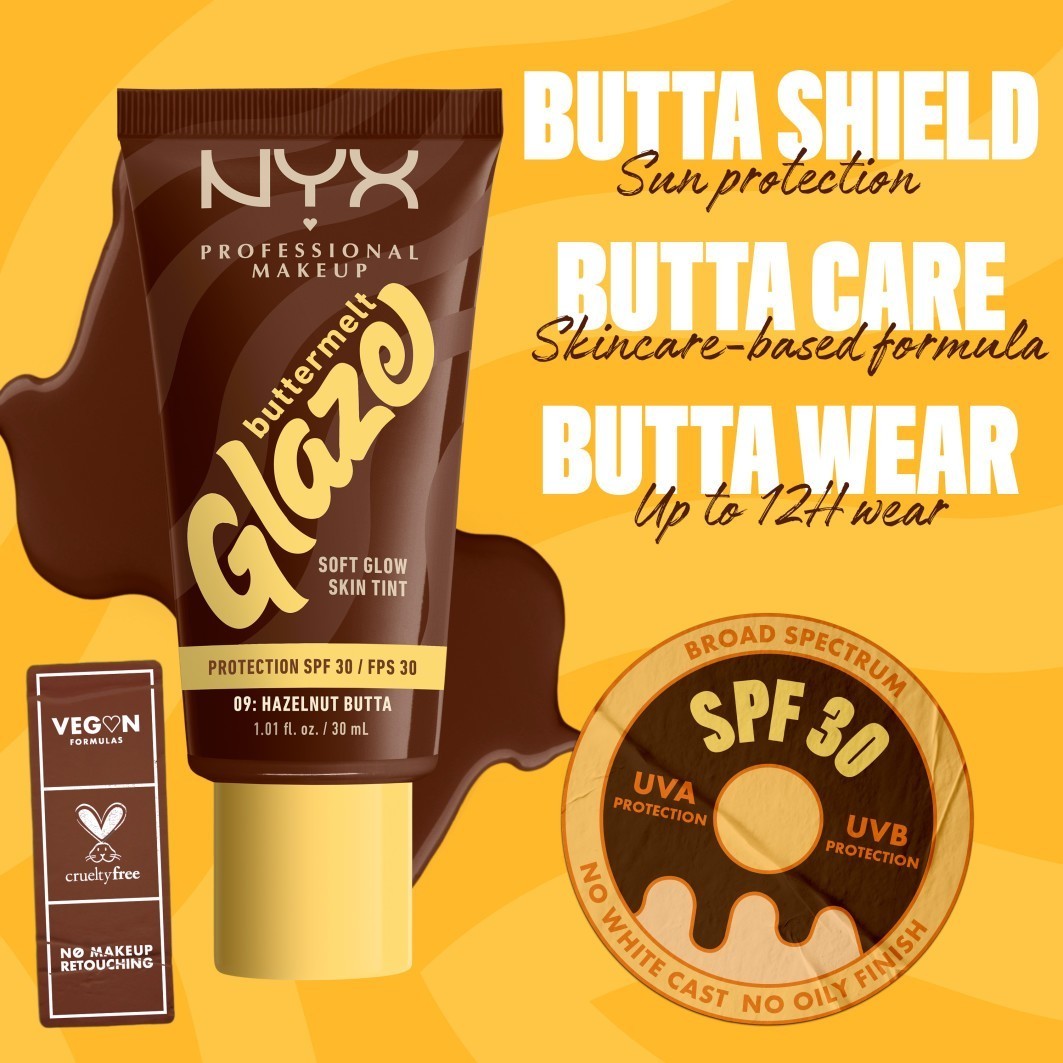 NYX Professional Makeup Foundation Buttermelt Glaze - 30 ml