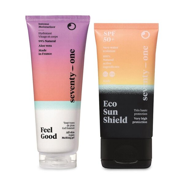 Settantuno percento Gel Benessere 75ml e Protezione Solare Eco 50ml