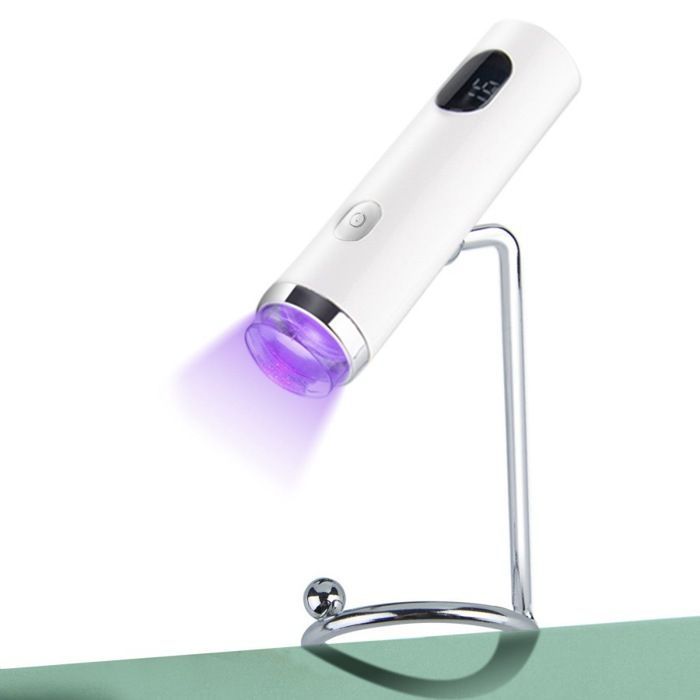 Draagbare UV LED manicurelamp voor nagels, sneldrogende mini draadloze gellak uithardingsmachine, nagelkunstmachine, wit