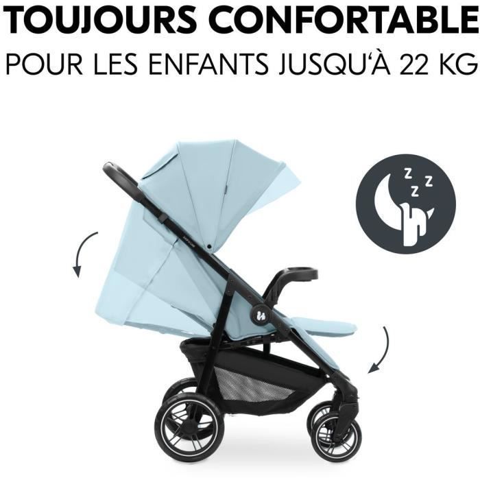 HAUCK - Passeggino compatto - SHOP N CARE - 4 ruote - Blu