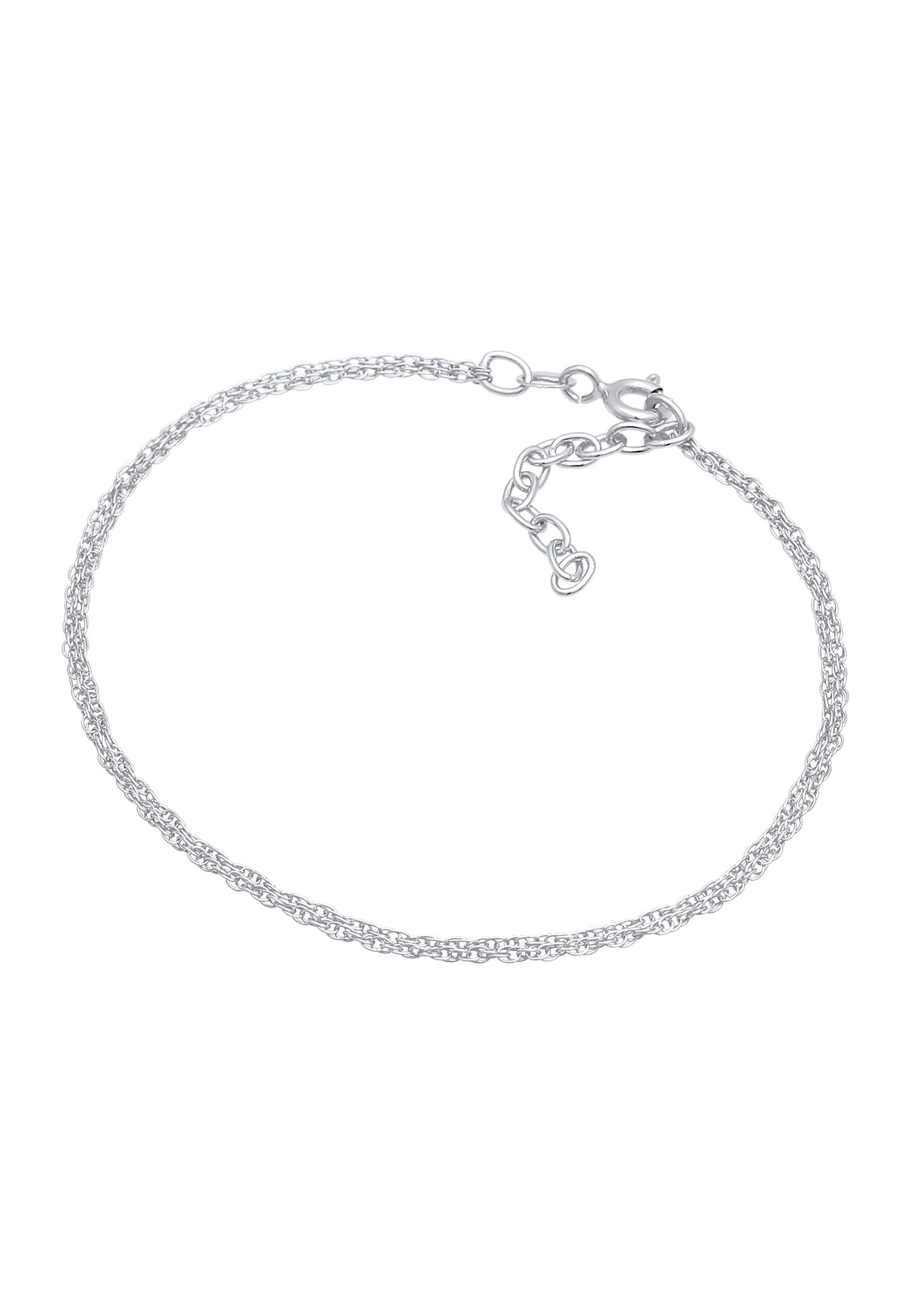Elli Collier à maillons pour dames en argent sterling 925 : rond, fin, torsadé et réglable.