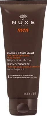 NUXE Nuxe Men Multifunctionele douchegel voor gezicht en lichaam 200 ml Gevoelige huid