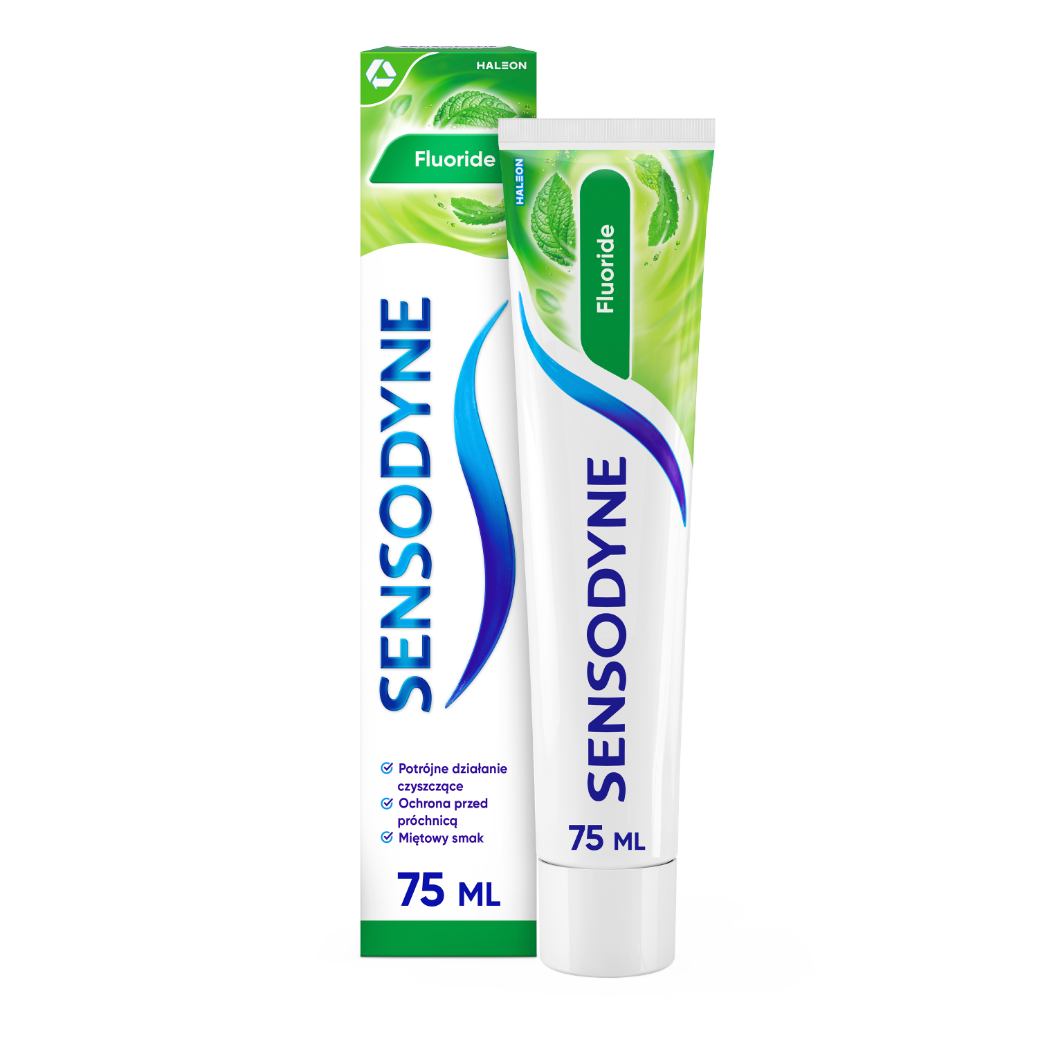 Sensodyne osvežilna zobna pasta proti kariesu in preobčutljivosti 75 ml s fluoridom