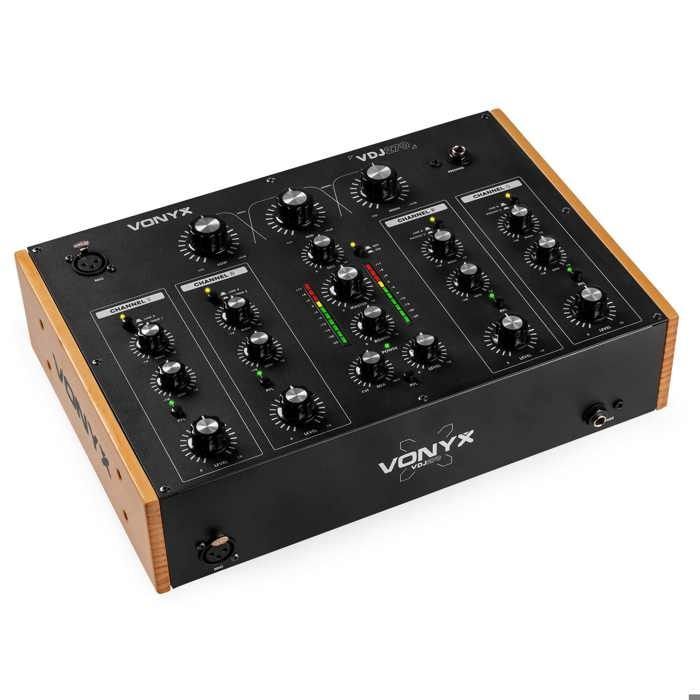 Vonyx VDJ270 - 4-Channel Rotating DJ Mixer with 2-Band EQ