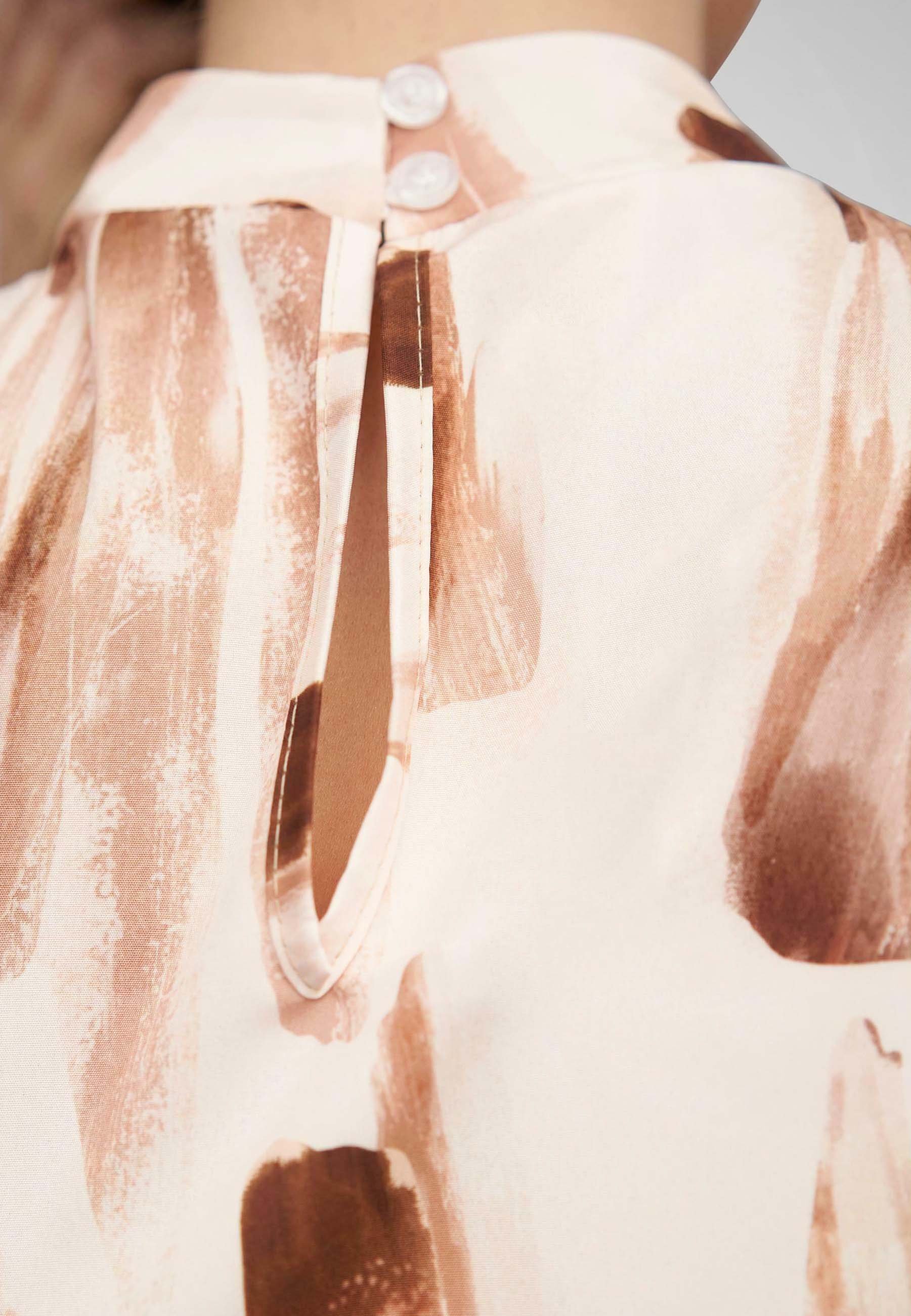 Cloud 5ive CHOKER MET ABSTRACT - Blouse - beige