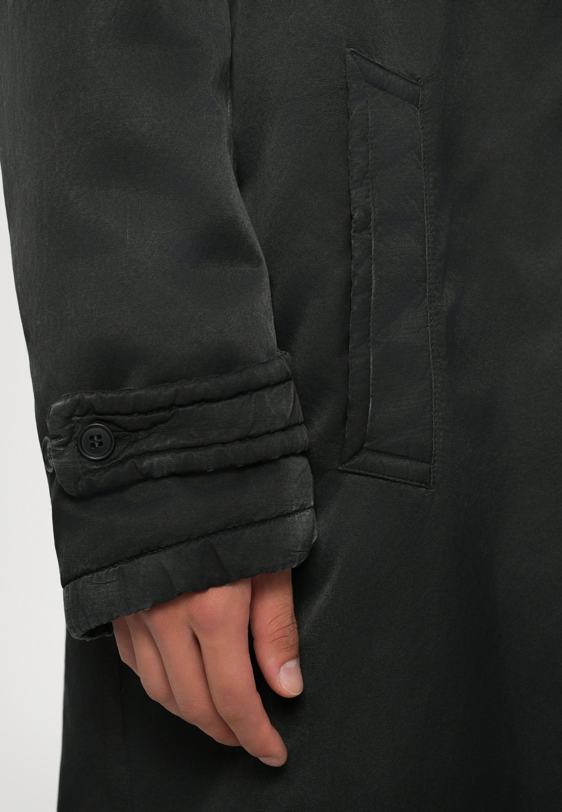 MM6 Maison Margiela MANTEL - Wintermantel - gewaschenes Schwarz