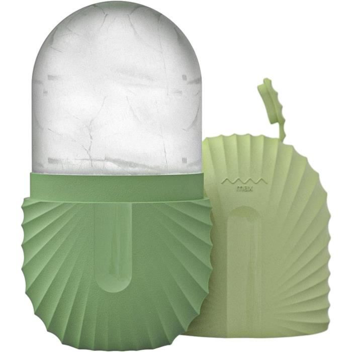 Ice Roller, Rouleau De Glace Pour Massage Facial, Ice Roller Visage Massage, Massage De La Glace Pour Les Yeux Réutilisable-Green.