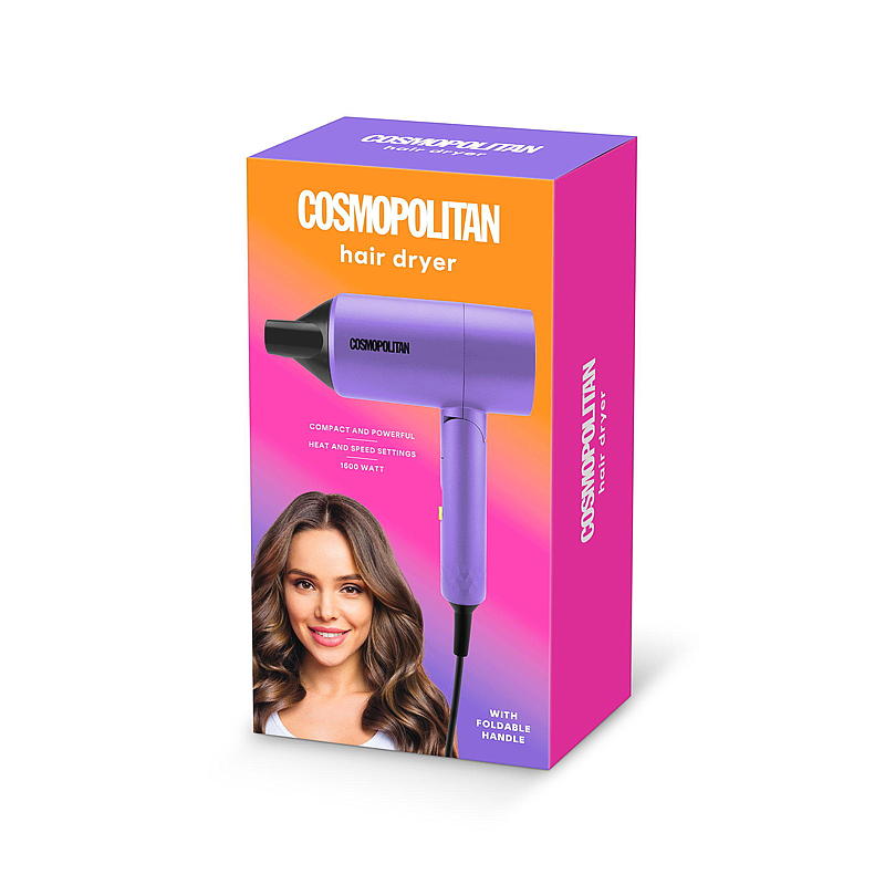 Cosmopolitan Hårtork 1600 W, hopfällbar, Cosmopolitan