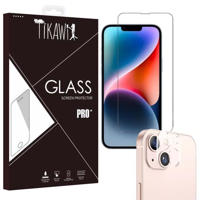 Tikawi x2 gehard glazen schermbeschermers voor iPhone 14 (6,1