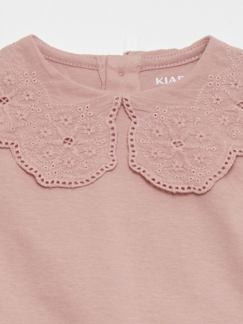 Set van T-shirt en legging - 2-delig - PAARS