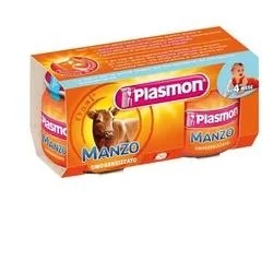 PLASMON Plasmon gehomogeniseerd rundvlees 2 potjes van 80 g babyvoeding