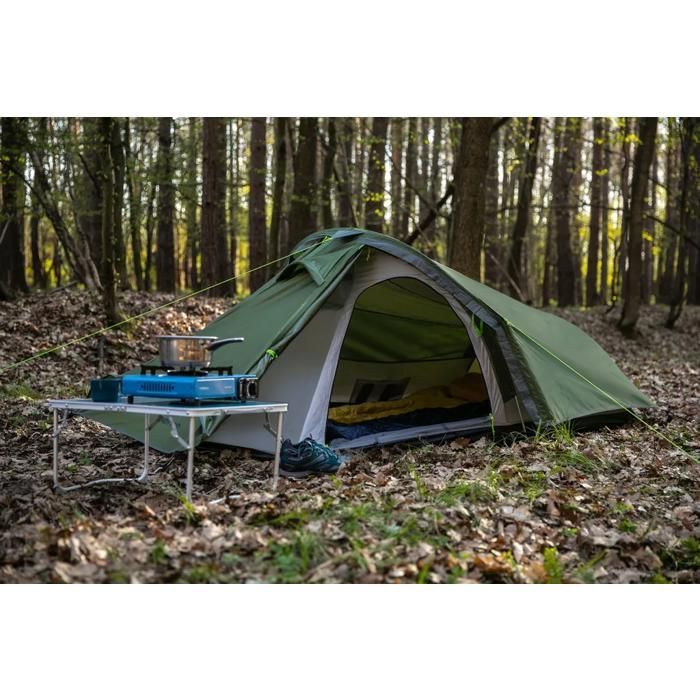 Camping Tent - PEME - Tent with Mosquito Net and Vestibule - Forest 2 - Green