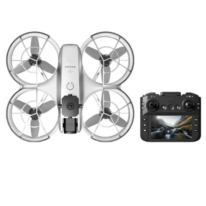Dron profesional 4K con doble cámara, WiFi, 2 baterías, evasión de obstáculos, flujo óptico, pantalla de 4,3 pulgadas y transmisión en tiempo real.
